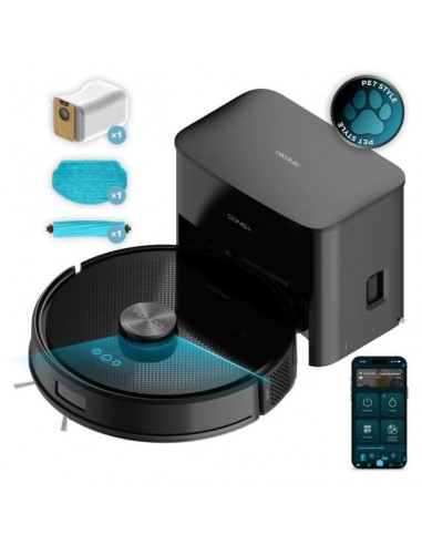Cecotec Conga Y70 Robot Aspirador con Base Autovaciado con Motor de Succión 20000Pa
