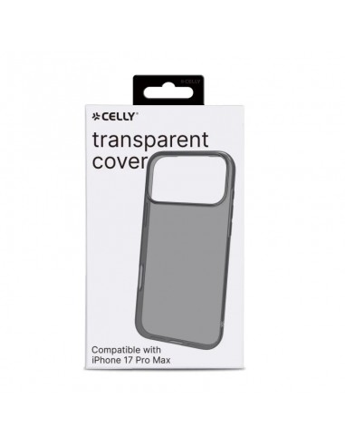 Celly GELSKIN Funda Transparente iPhone 17 Pro Max Negra