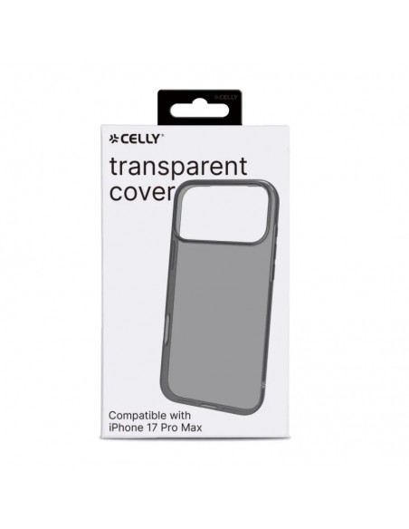 Celly GELSKIN Funda Transparente iPhone 17 Pro Max Negra