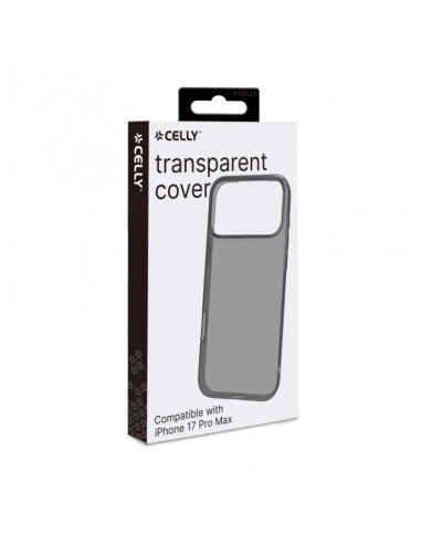 Celly GELSKIN Funda Transparente iPhone 17 Pro Max Negra