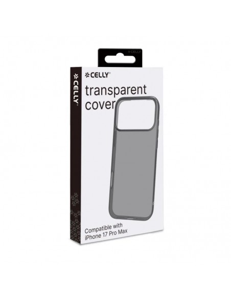 Celly GELSKIN Funda Transparente iPhone 17 Pro Max Negra