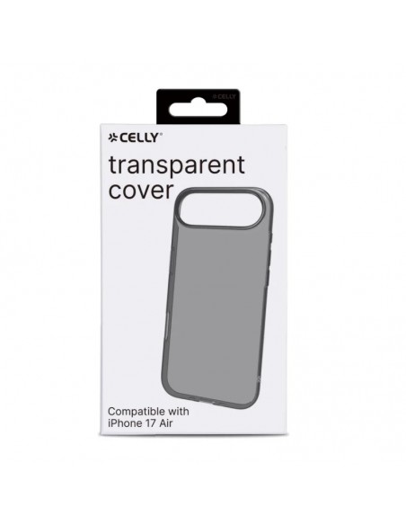 Celly GELSKIN Funda Transparente iPhone Air Negra