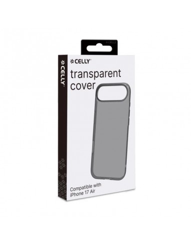 Celly GELSKIN Funda Transparente iPhone Air Negra