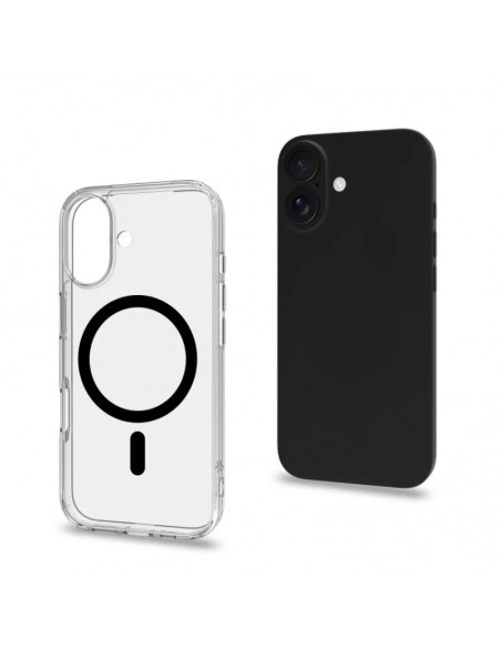 Celly GELSKINMAG Funda Transparente Magsafe Apple iPhone 17 Negra
