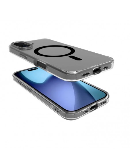 Celly GELSKINMAG Funda Transparente Magsafe Apple iPhone 17 Negra