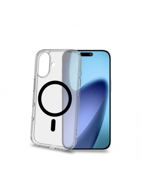 Celly GELSKINMAG Funda Transparente Magsafe Apple iPhone 17 Negra