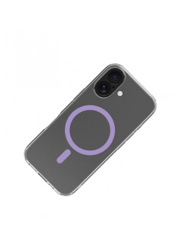 Celly GELSKINMAG Funda Transparente Magsafe Apple iPhone 17 Violeta