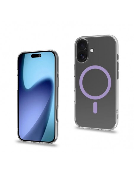 Celly GELSKINMAG Funda Transparente Magsafe Apple iPhone 17 Violeta