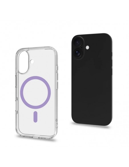 Celly GELSKINMAG Funda Transparente Magsafe Apple iPhone 17 Violeta