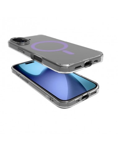 Celly GELSKINMAG Funda Transparente Magsafe Apple iPhone 17 Violeta