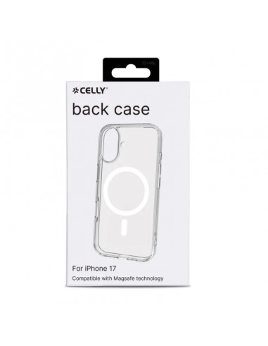 Celly GELSKINMAG Funda Transparente Magsafe Apple iPhone 17 Blanca