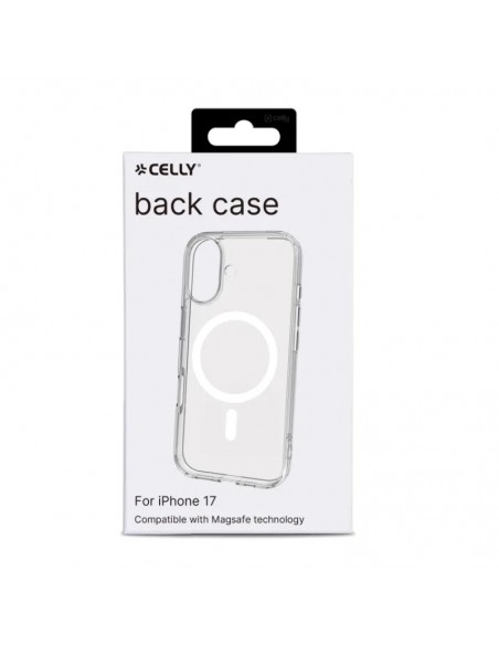 Celly GELSKINMAG Funda Transparente Magsafe Apple iPhone 17 Blanca