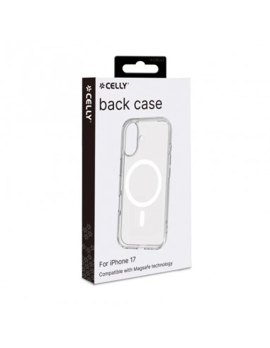 Celly GELSKINMAG Funda Transparente Magsafe Apple iPhone 17 Blanca