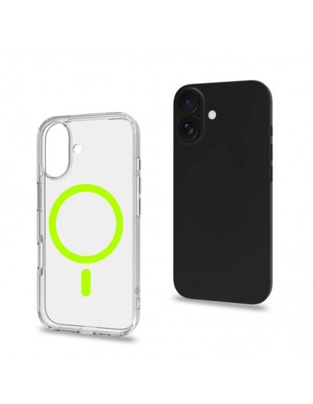 Celly GELSKINMAG Funda Transparente Magsafe Apple iPhone 17 Amarilla