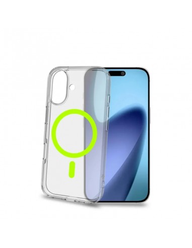 Celly GELSKINMAG Funda Transparente Magsafe Apple iPhone 17 Amarilla