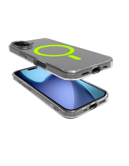 Celly GELSKINMAG Funda Transparente Magsafe Apple iPhone 17 Amarilla