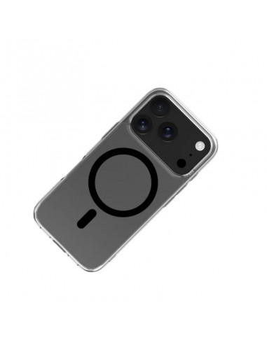 Celly GELSKINMAG Funda Transparente Magsafe Apple iPhone 17 Pro Negra