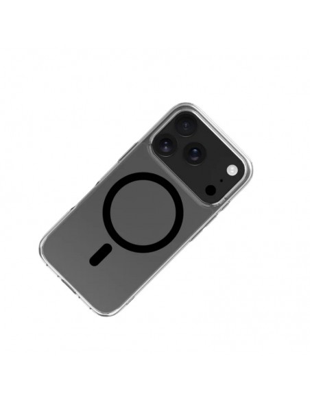 Celly GELSKINMAG Funda Transparente Magsafe Apple iPhone 17 Pro Negra