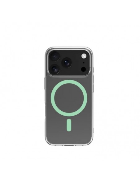 Celly GELSKINMAG Funda Transparente Magsafe Apple iPhone 17 Pro Verde