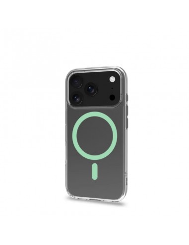 Celly GELSKINMAG Funda Transparente Magsafe Apple iPhone 17 Pro Verde