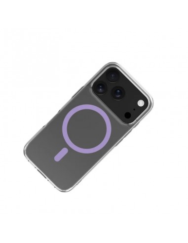 Celly GELSKINMAG Funda Transparente Magsafe Apple iPhone 17 Pro Violeta