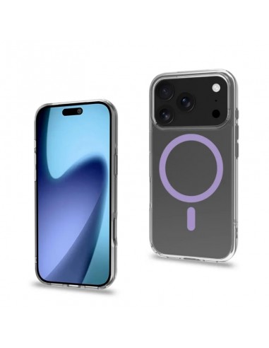 Celly GELSKINMAG Funda Transparente Magsafe Apple iPhone 17 Pro Violeta