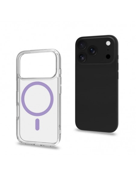 Celly GELSKINMAG Funda Transparente Magsafe Apple iPhone 17 Pro Violeta