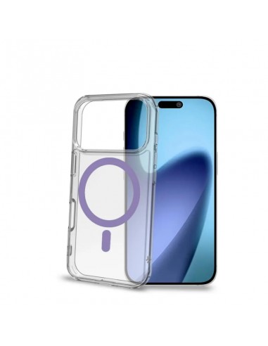 Celly GELSKINMAG Funda Transparente Magsafe Apple iPhone 17 Pro Violeta