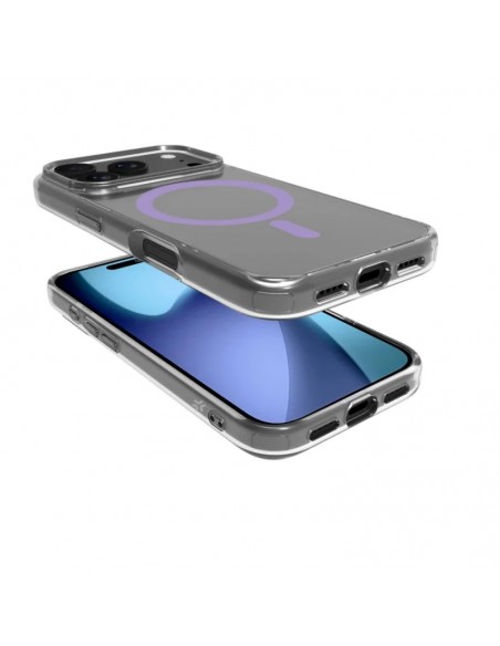 Celly GELSKINMAG Funda Transparente Magsafe Apple iPhone 17 Pro Violeta