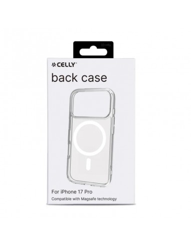 Celly GELSKINMAG Funda Transparente Magsafe Apple iPhone 17 Pro Blanca