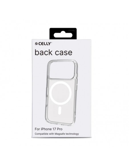 Celly GELSKINMAG Funda Transparente Magsafe Apple iPhone 17 Pro Blanca