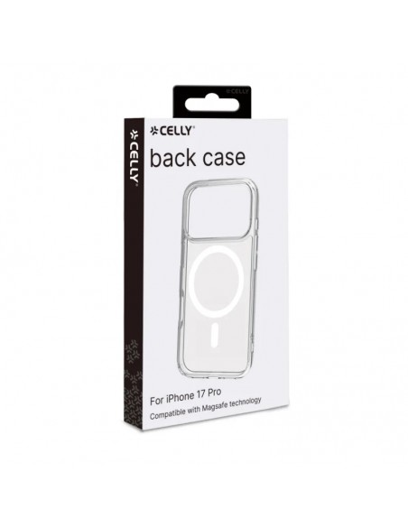 Celly GELSKINMAG Funda Transparente Magsafe Apple iPhone 17 Pro Blanca