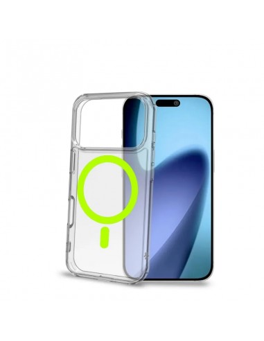 Celly GELSKINMAG Funda Transparente Magsafe Apple iPhone 17 Pro Amarilla
