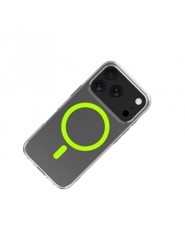 Celly GELSKINMAG Funda Transparente Magsafe Apple iPhone 17 Pro Amarilla