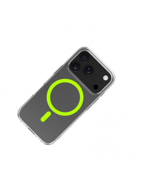 Celly GELSKINMAG Funda Transparente Magsafe Apple iPhone 17 Pro Amarilla