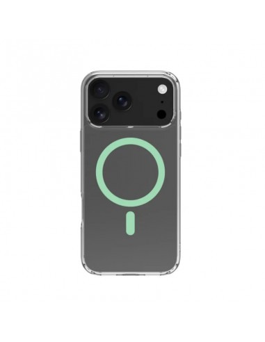 Celly GELSKINMAG Funda Transparente Magsafe Apple iPhone 17 Pro Max Verde