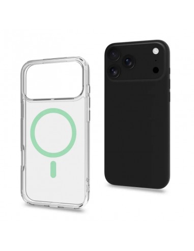 Celly GELSKINMAG Funda Transparente Magsafe Apple iPhone 17 Pro Max Verde