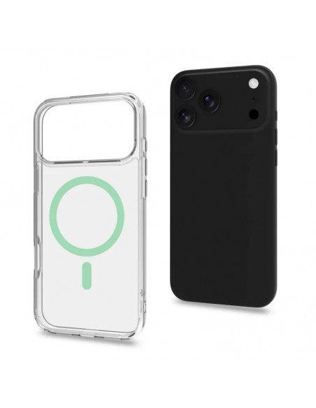 Celly GELSKINMAG Funda Transparente Magsafe Apple iPhone 17 Pro Max Verde