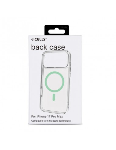 Celly GELSKINMAG Funda Transparente Magsafe Apple iPhone 17 Pro Max Verde