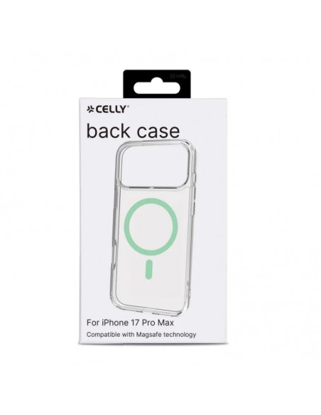 Celly GELSKINMAG Funda Transparente Magsafe Apple iPhone 17 Pro Max Verde