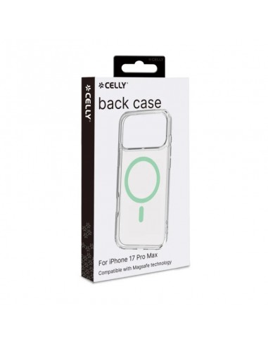 Celly GELSKINMAG Funda Transparente Magsafe Apple iPhone 17 Pro Max Verde