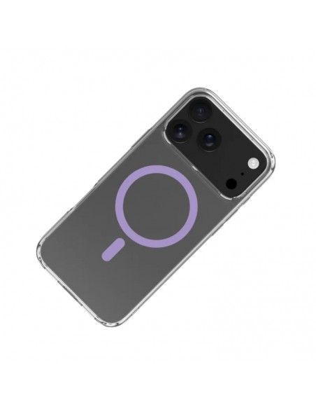Celly GELSKINMAG Funda Transparente Magsafe Apple iPhone 17 Pro Max Violeta