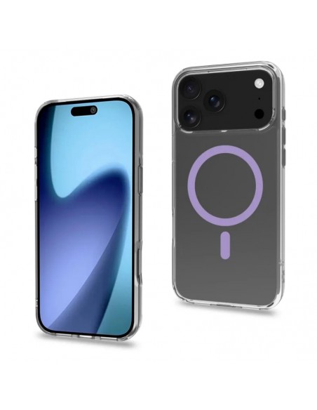 Celly GELSKINMAG Funda Transparente Magsafe Apple iPhone 17 Pro Max Violeta