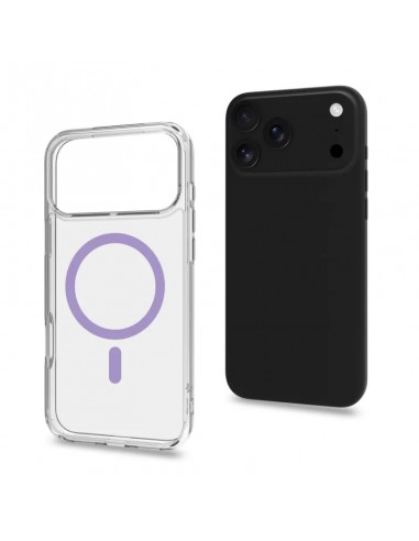Celly GELSKINMAG Funda Transparente Magsafe Apple iPhone 17 Pro Max Violeta