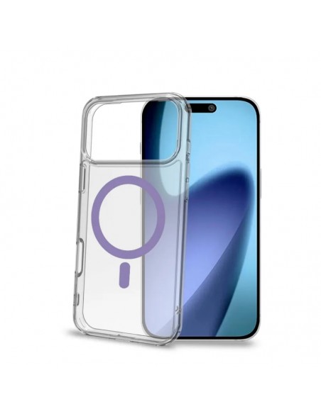 Celly GELSKINMAG Funda Transparente Magsafe Apple iPhone 17 Pro Max Violeta
