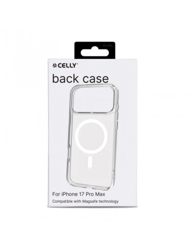 Celly GELSKINMAG Funda Transparente Magsafe Apple iPhone 17 Pro Max Blanca