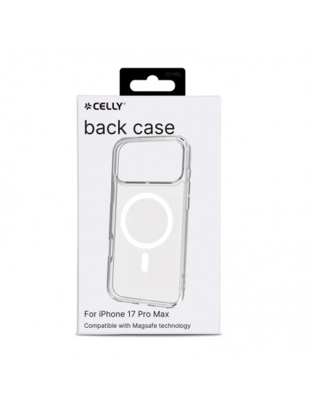 Celly GELSKINMAG Funda Transparente Magsafe Apple iPhone 17 Pro Max Blanca