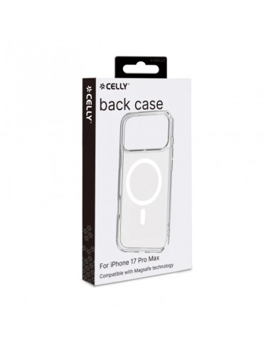 Celly GELSKINMAG Funda Transparente Magsafe Apple iPhone 17 Pro Max Blanca