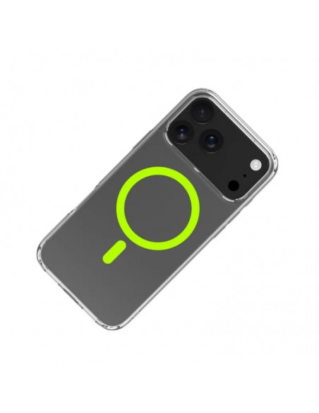 Celly GELSKINMAG Funda Transparente Magsafe Apple iPhone 17 Pro Max Amarilla