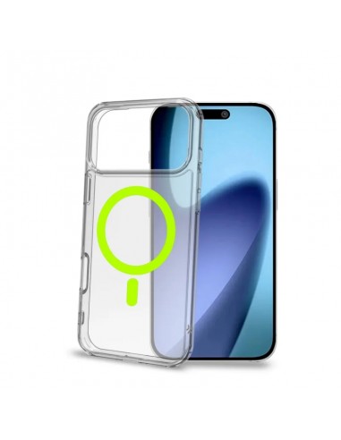 Celly GELSKINMAG Funda Transparente Magsafe Apple iPhone 17 Pro Max Amarilla